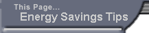 Energy Savings Tips